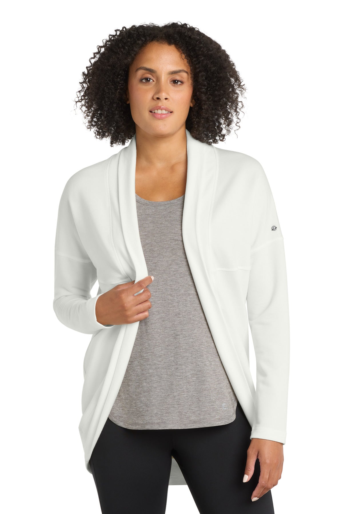 OGIO Women's Luuma Cocoon Fleece LOG811 Ivory Snow