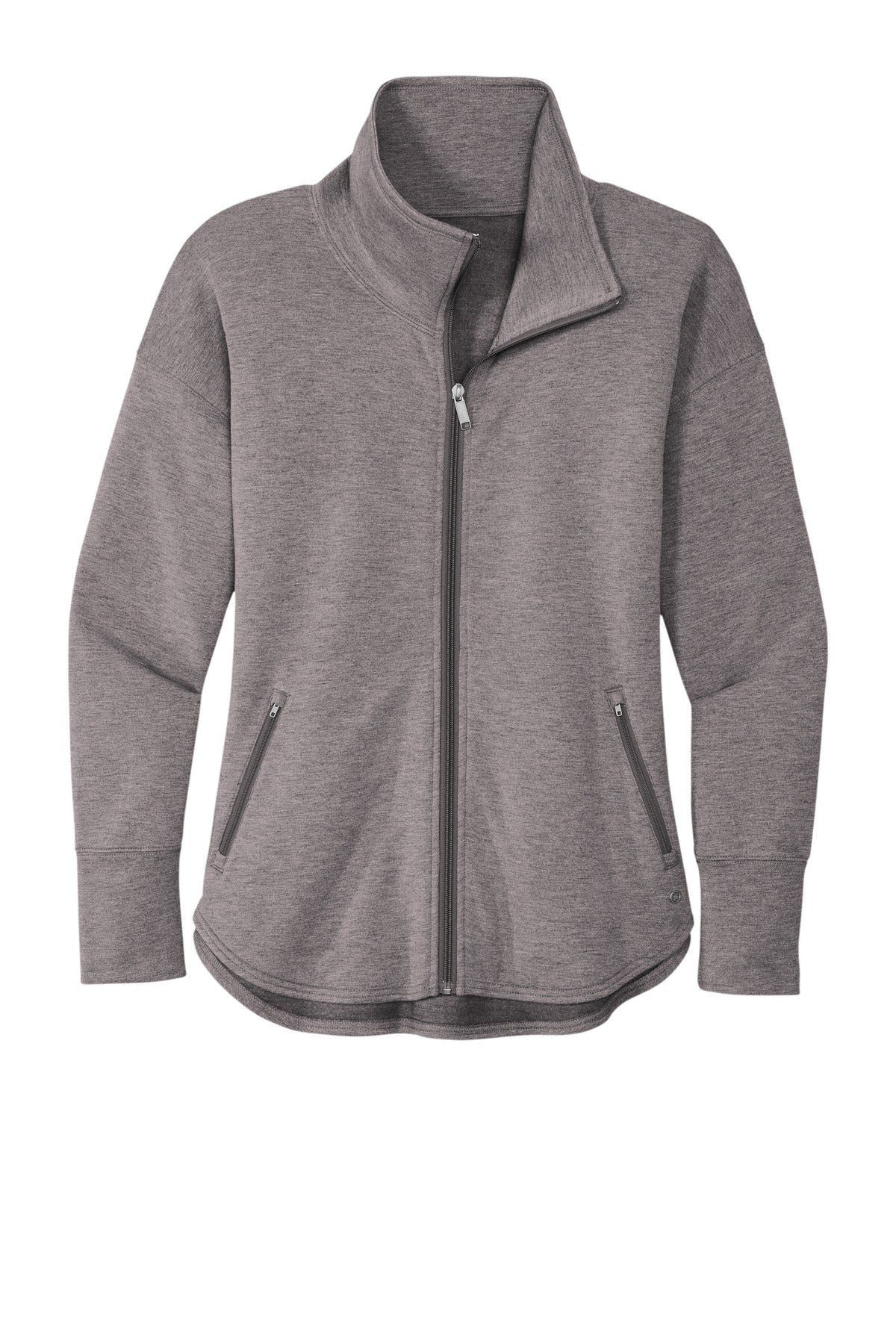 OGIO Women's Luuma Full-Zip Fleece LOG812 Petrol Grey Heather