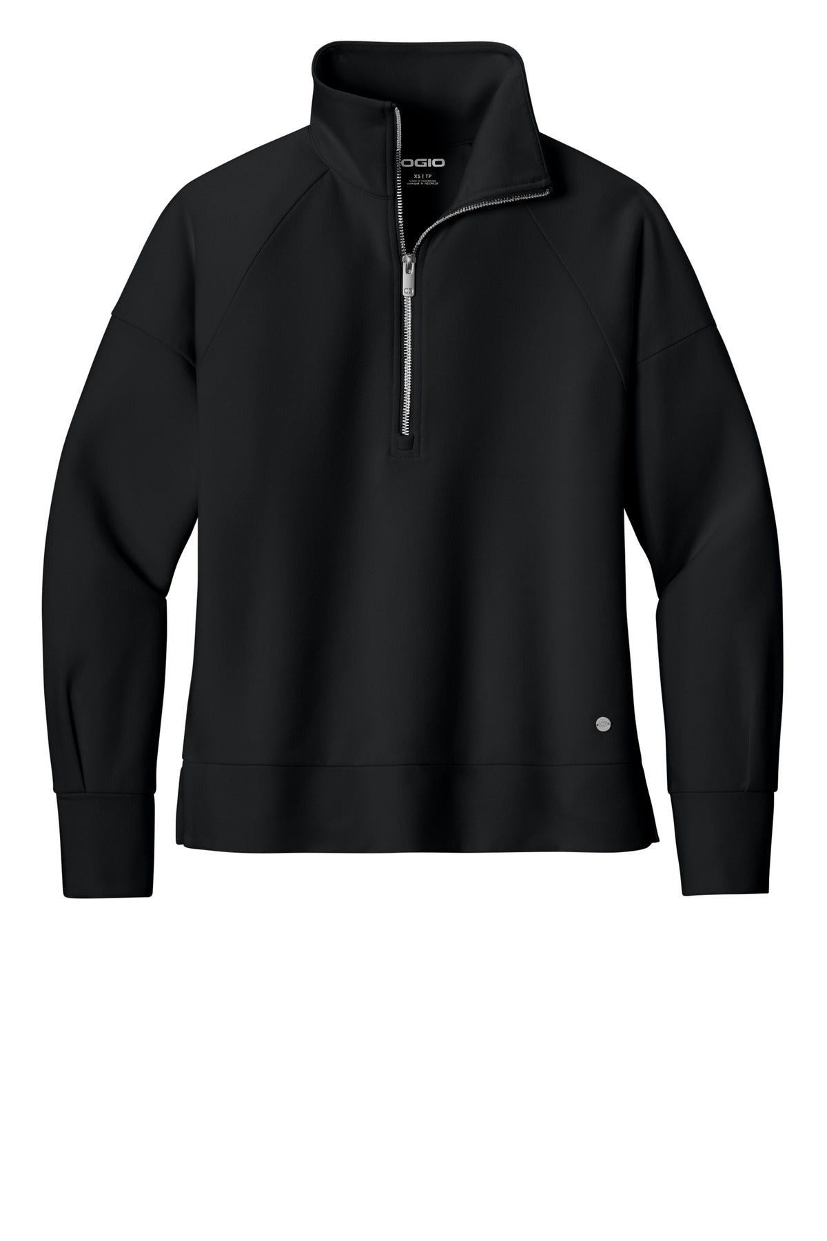 OGIO Women's Luuma 1/2-Zip LOG814 Blacktop