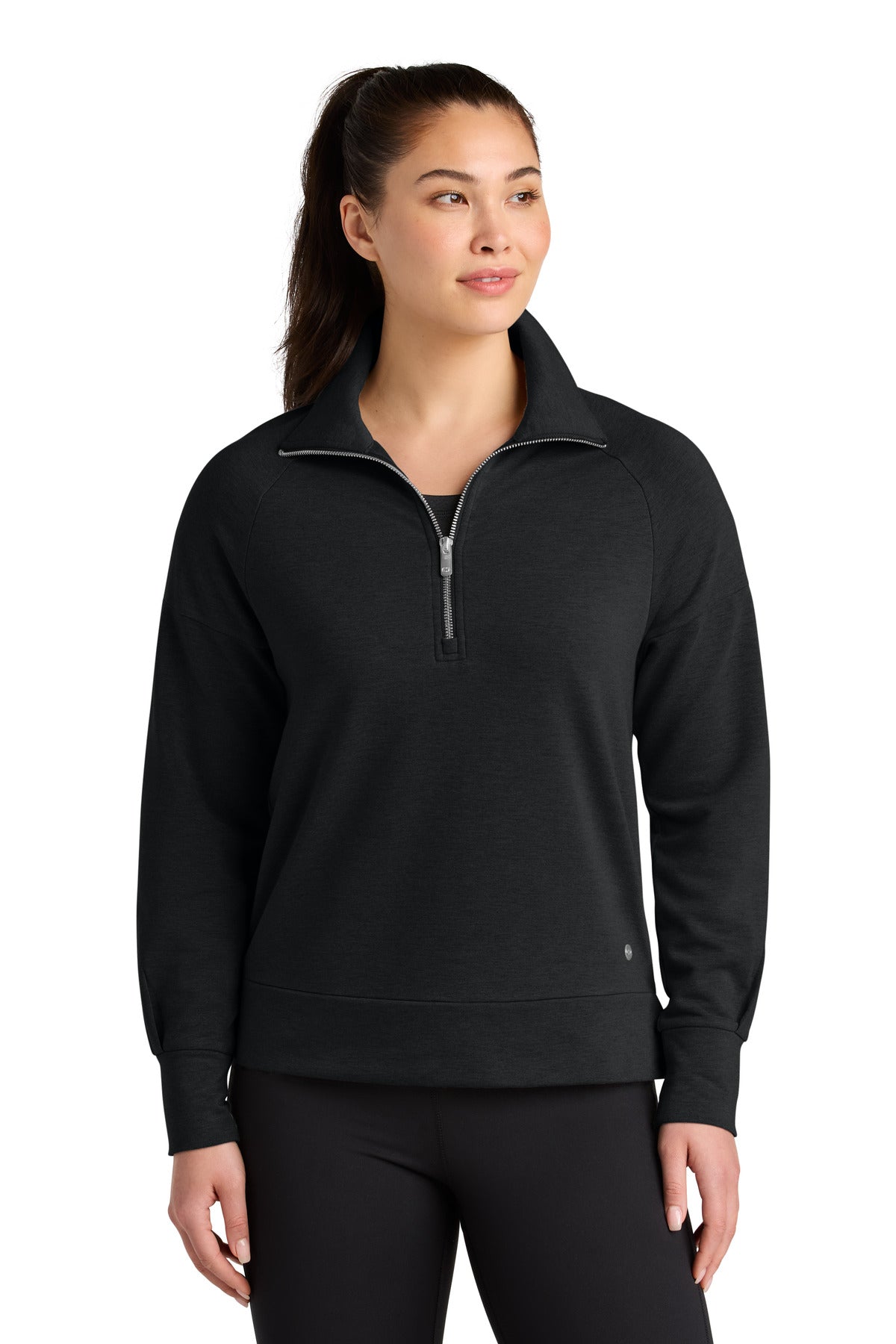 OGIO Women's Luuma 1/2-Zip LOG814 Blacktop