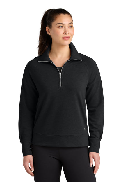 OGIO Women's Luuma 1/2-Zip LOG814 Blacktop