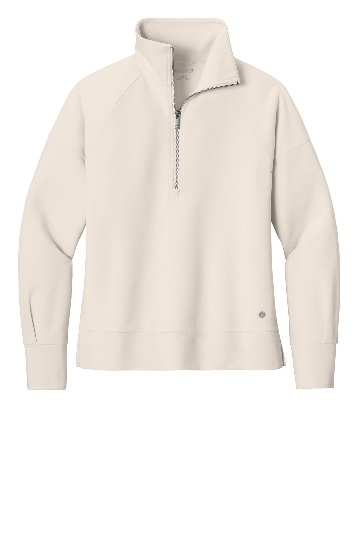OGIO Women's Luuma 1/2-Zip LOG814 Light Suede