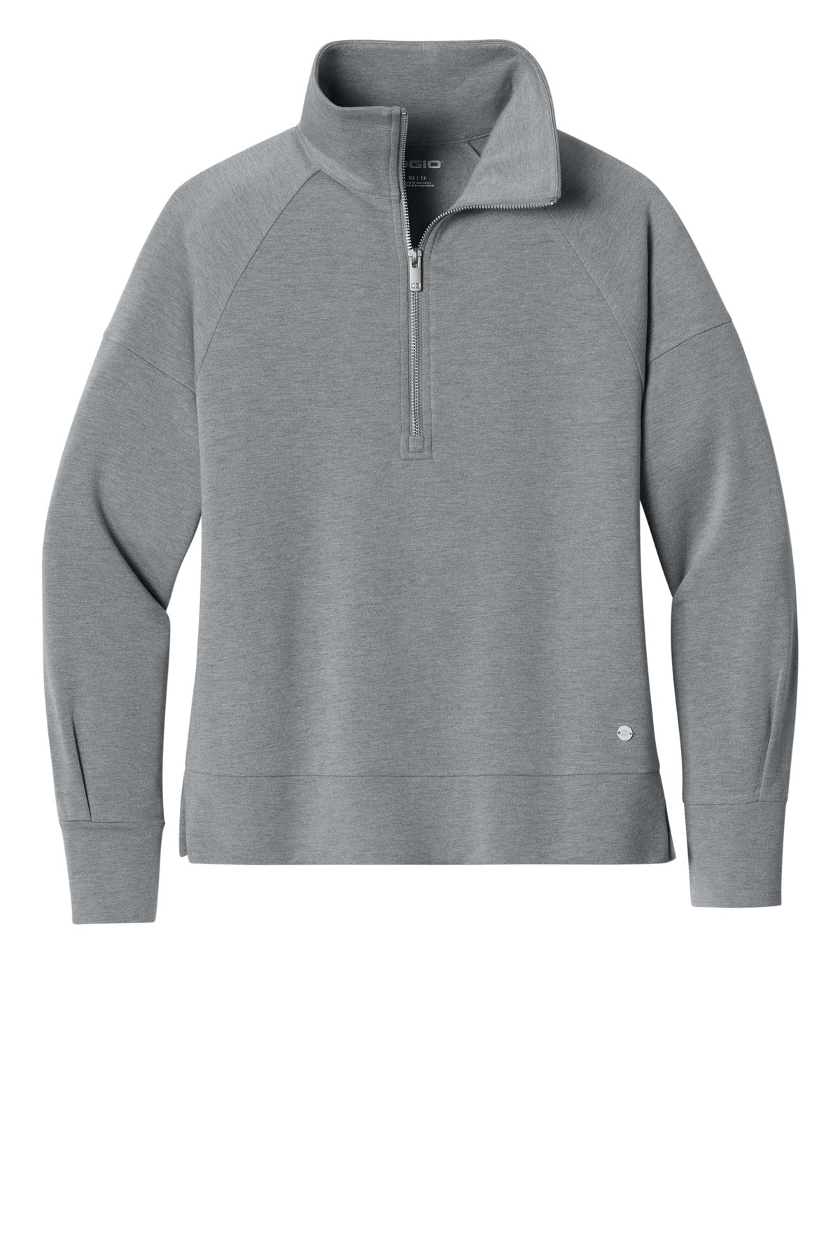 OGIO Women's Luuma 1/2-Zip LOG814 Petrol Grey Heather