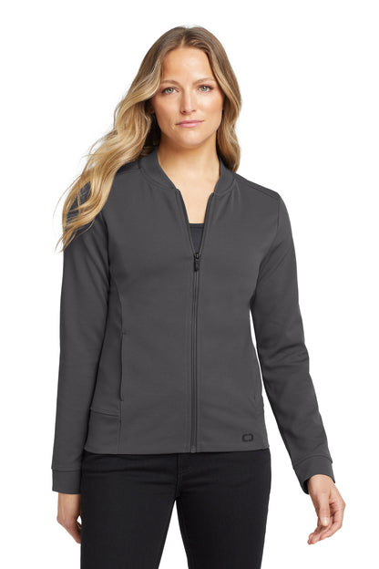 OGIO Women's Hinge Full-Zip LOG820 Tarmac Grey