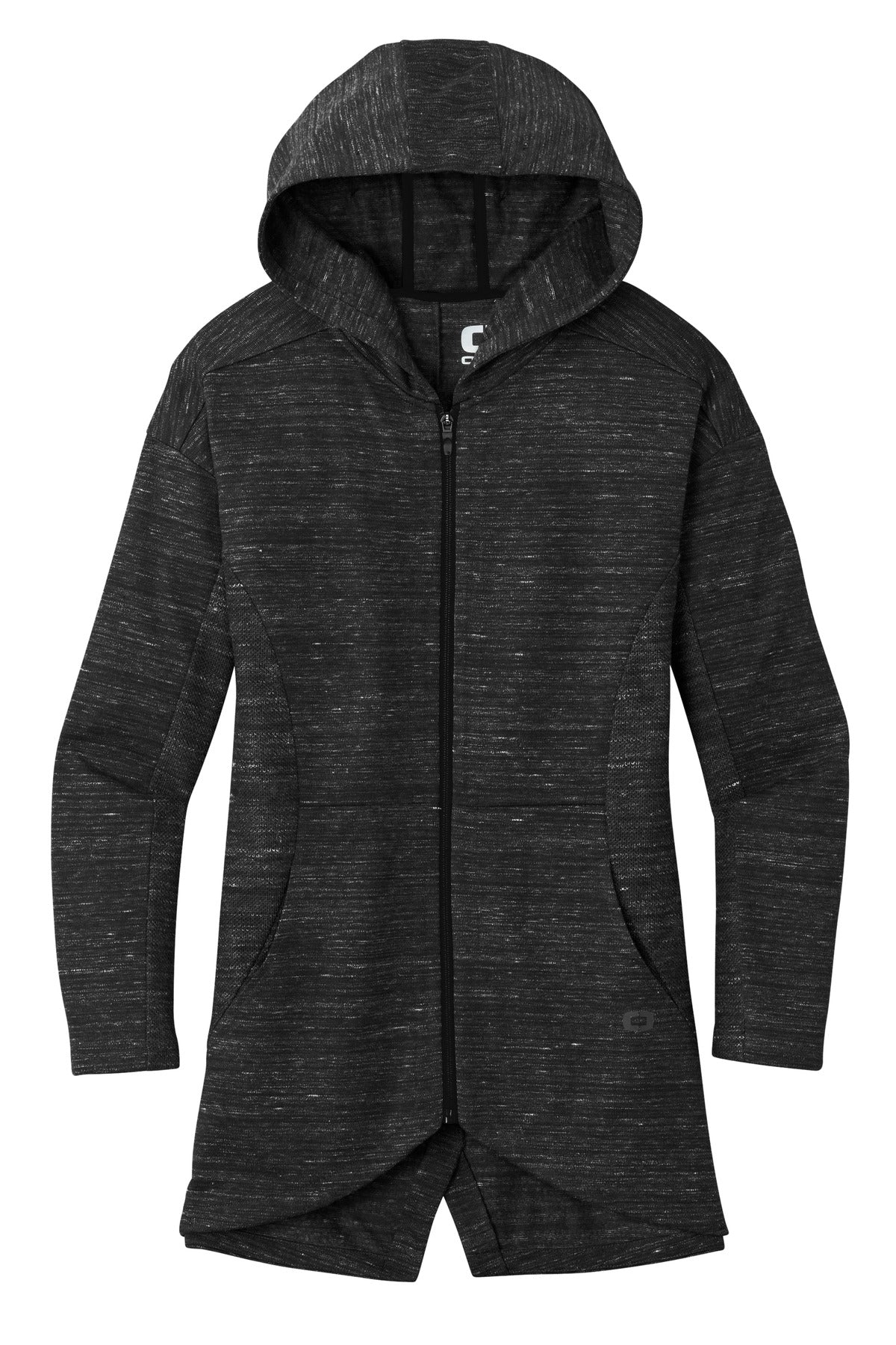 OGIO Women's Flux Full-Zip Hoodie LOG823 Blacktop Heather
