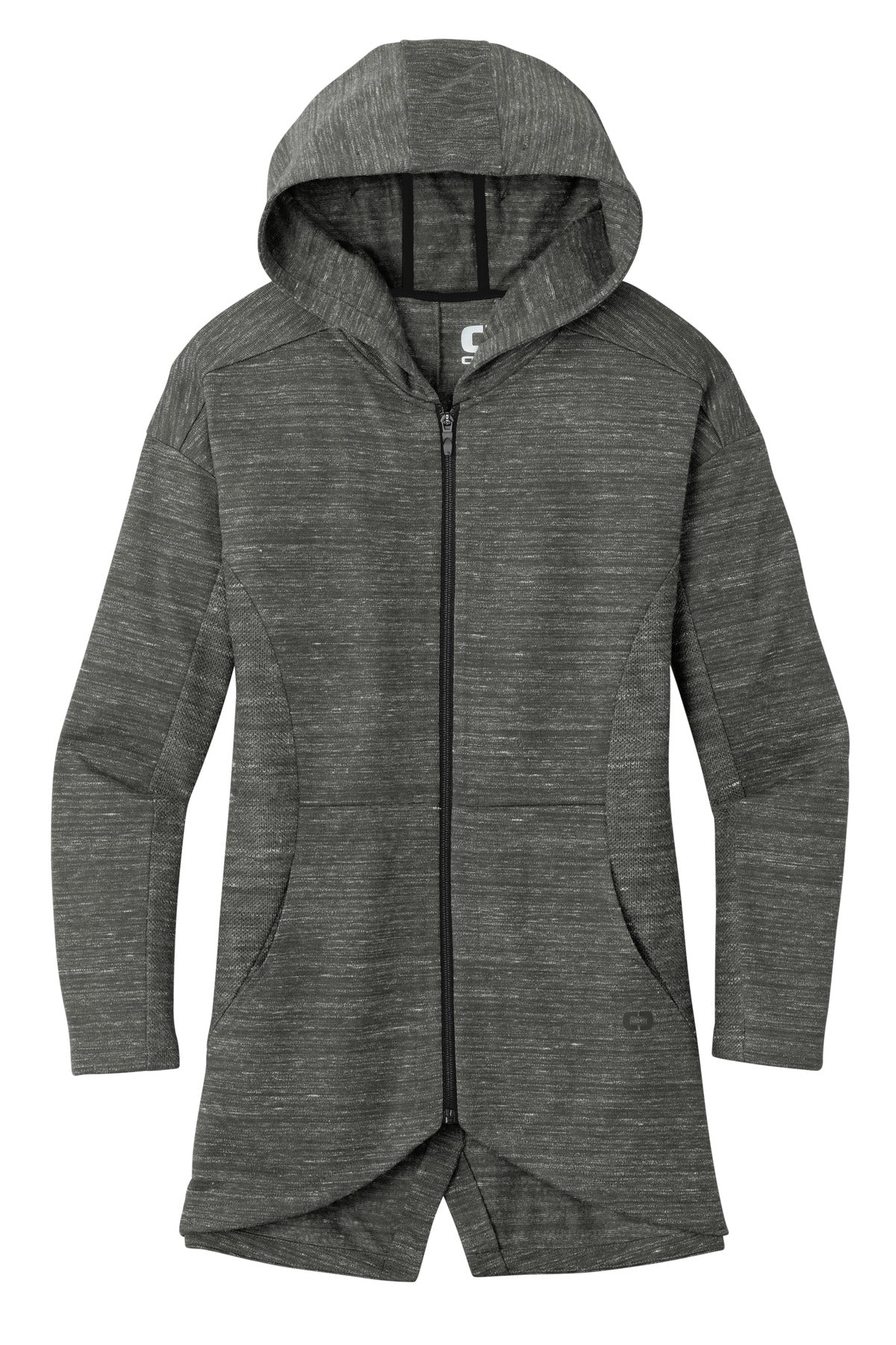 OGIO Women's Flux Full-Zip Hoodie LOG823 Tarmac Grey Heather