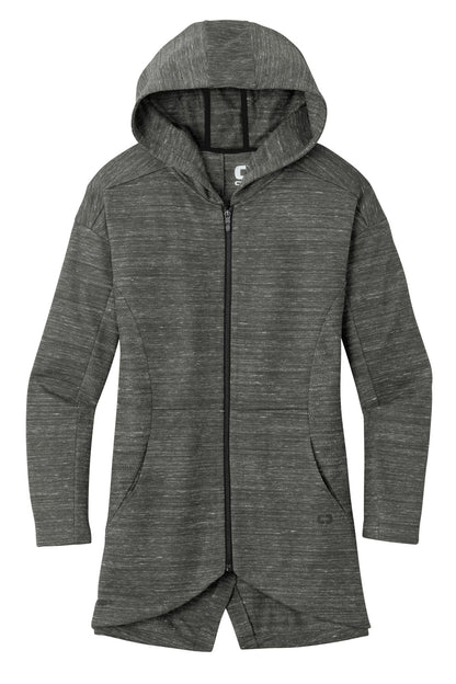 OGIO Women's Flux Full-Zip Hoodie LOG823 Tarmac Grey Heather