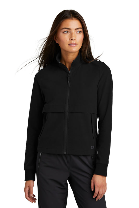 OGIO Women's Outstretch Full-Zip LOG830 Blacktop