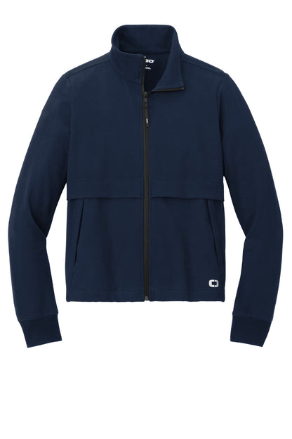 OGIO Women's Outstretch Full-Zip LOG830 River Blue Navy