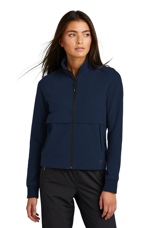 OGIO Women's Outstretch Full-Zip LOG830 River Blue Navy