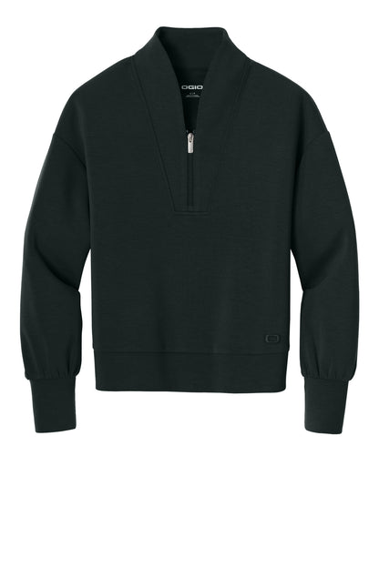 OGIO Women's Transcend 1/4-Zip LOG861 Blacktop