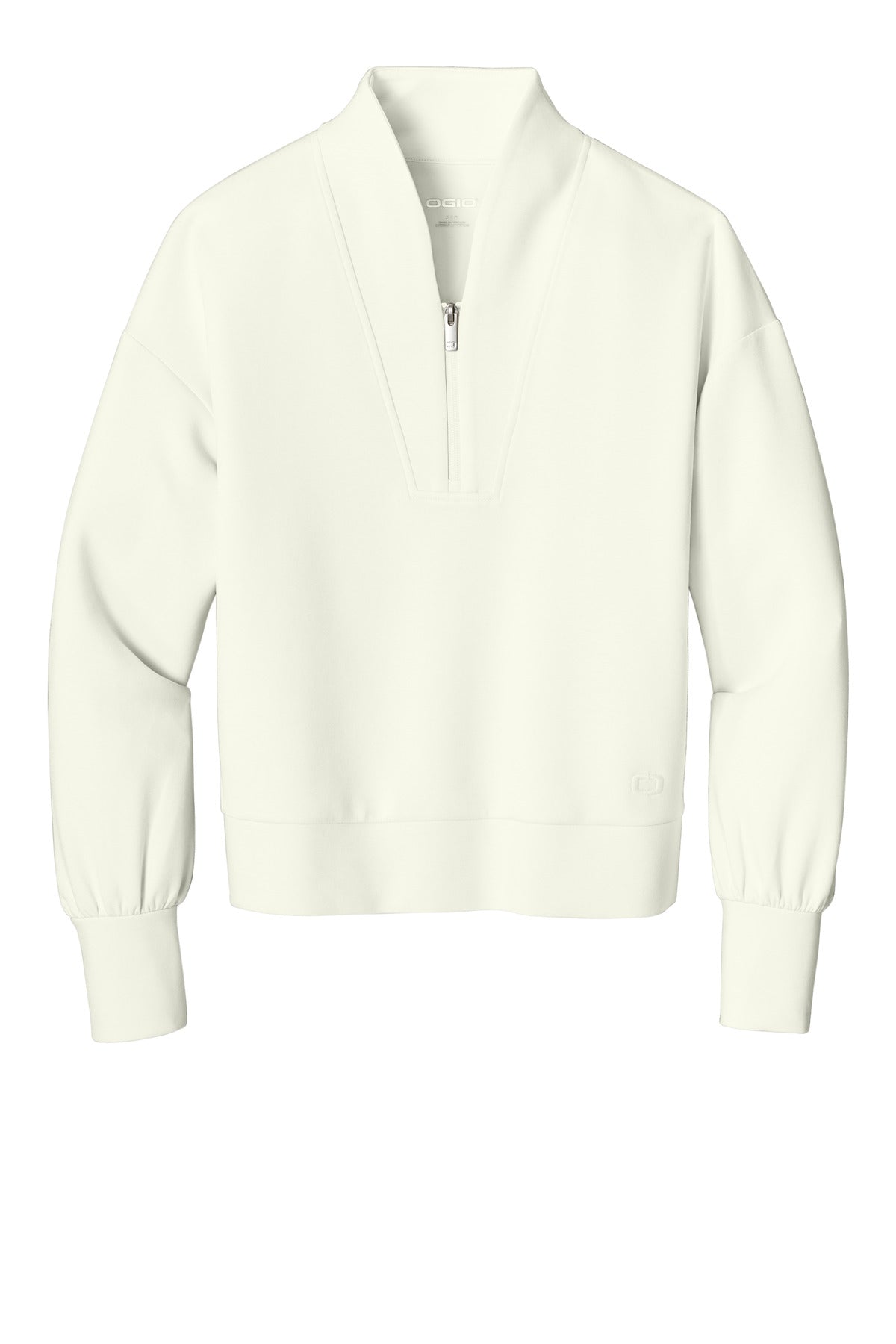 OGIO Women's Transcend 1/4-Zip LOG861 Opal White