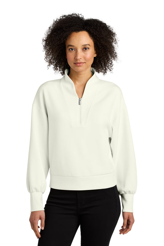 OGIO Women's Transcend 1/4-Zip LOG861 Opal White