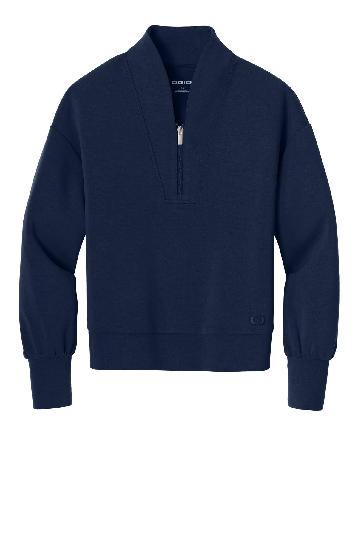 OGIO Women's Transcend 1/4-Zip LOG861 River Blue Navy