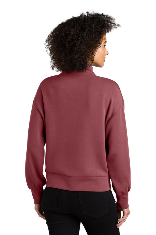 OGIO Women's Transcend 1/4-Zip LOG861 Soft Ruby
