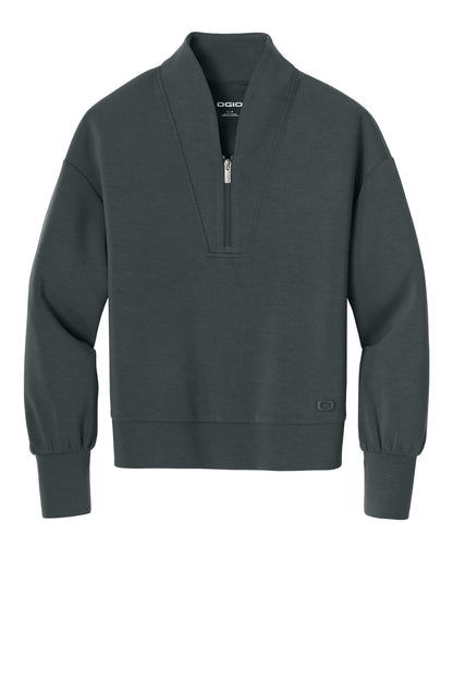 OGIO Women's Transcend 1/4-Zip LOG861 Tarmac Grey