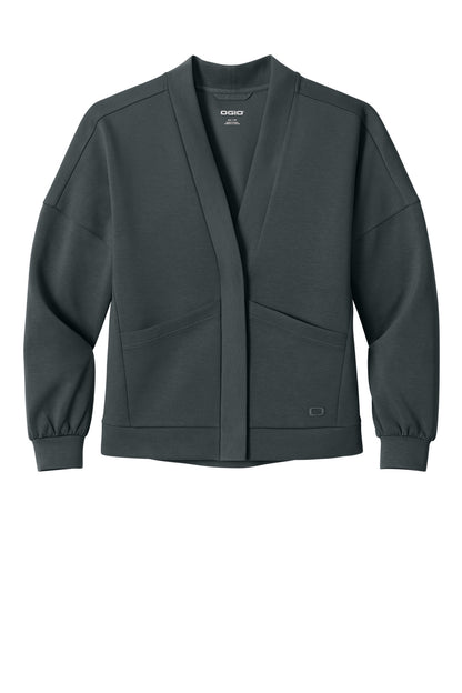 OGIO Women's Transcend Cardigan LOG862 Tarmac Grey