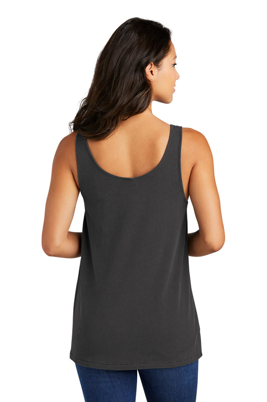 Port & Company Women's Beach Wash Garment-Dyed Tank LPC099TT Coal