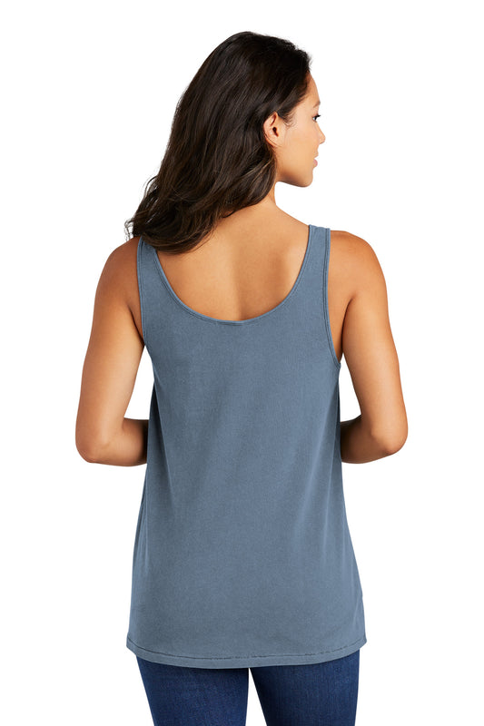Port & Company Women's Beach Wash Garment-Dyed Tank LPC099TT Faded Denim