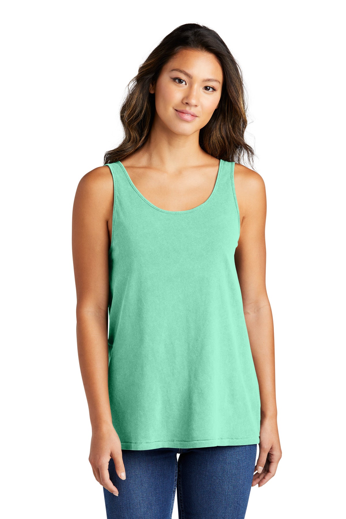 Port & Company Women's Beach Wash Garment-Dyed Tank LPC099TT Jadeite