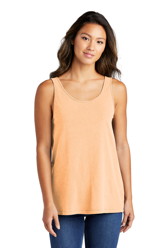 Port & Company Women's Beach Wash Garment-Dyed Tank LPC099TT Peach