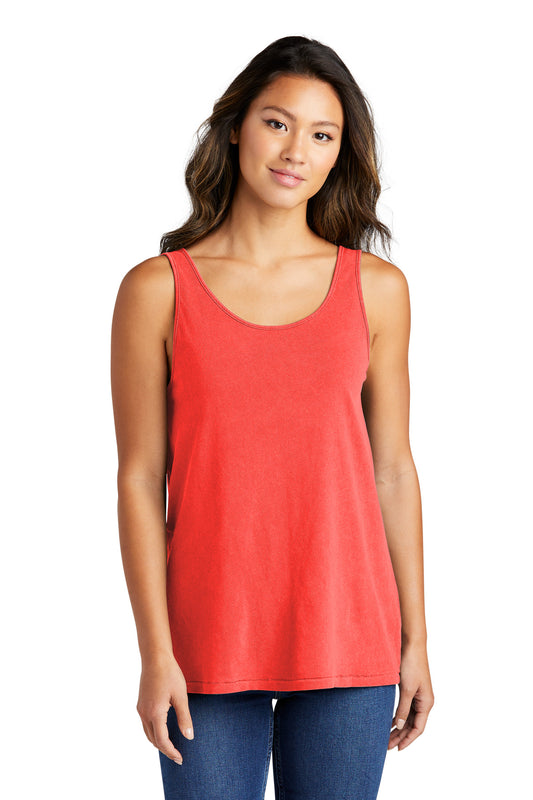 Port & Company Women's Beach Wash Garment-Dyed Tank LPC099TT Poppy