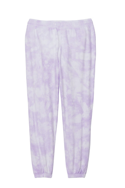 Port & Company Women's Beach Wash Cloud Tie-Dye Sweatpant LPC140P Amethyst