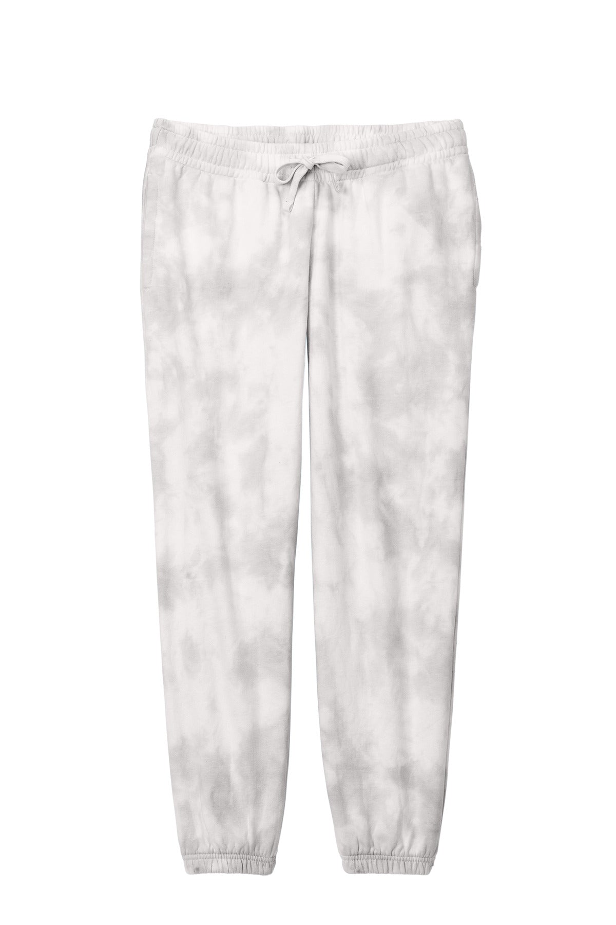 Port & Company Women's Beach Wash Cloud Tie-Dye Sweatpant LPC140P Dove Grey