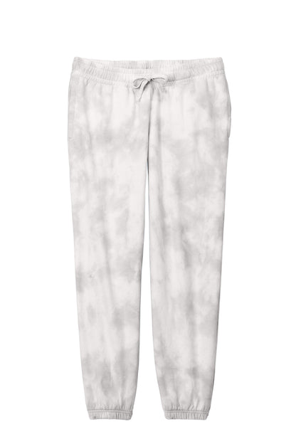 Port & Company Women's Beach Wash Cloud Tie-Dye Sweatpant LPC140P Dove Grey