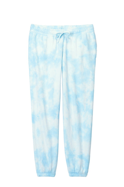 Port & Company Women's Beach Wash Cloud Tie-Dye Sweatpant LPC140P Glacier
