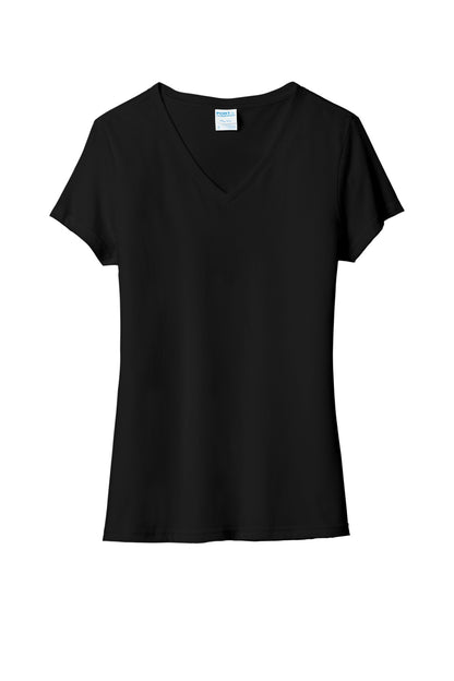 Port & Company  Women's Tri-Blend V-Neck Tee. LPC330V Black