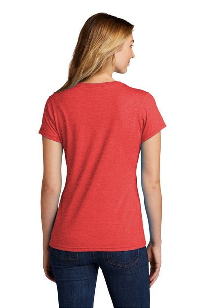 Port & Company  Women's Tri-Blend V-Neck Tee. LPC330V Bright Red Heather