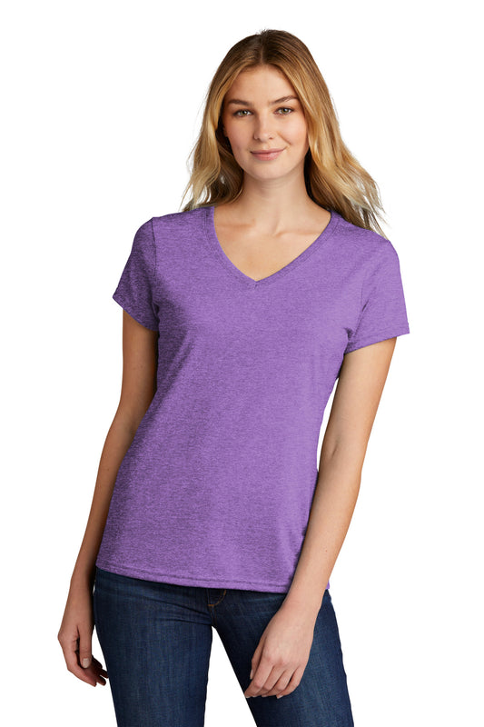 Port & Company  Women's Tri-Blend V-Neck Tee. LPC330V Team Purple Heather