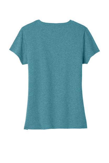 Port & Company  Women's Tri-Blend V-Neck Tee. LPC330V Vivid Teal Heather