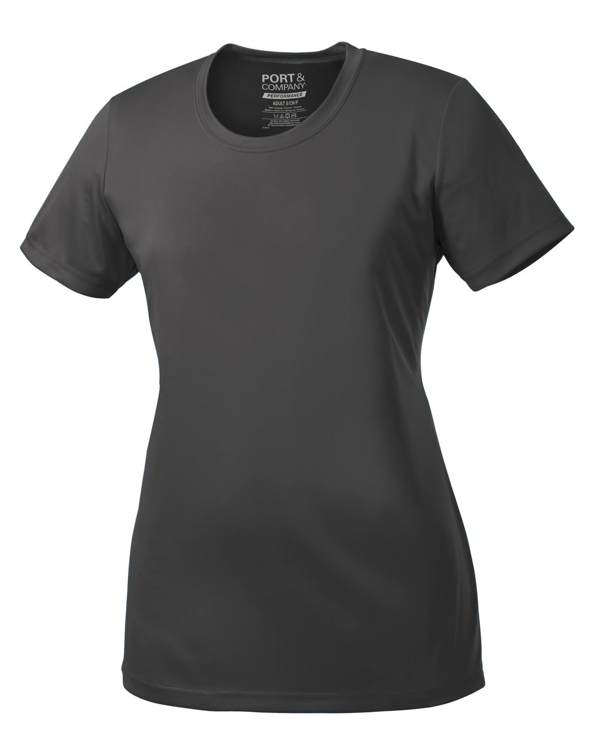 Port & Company Women's Performance Tee. LPC380 Charcoal