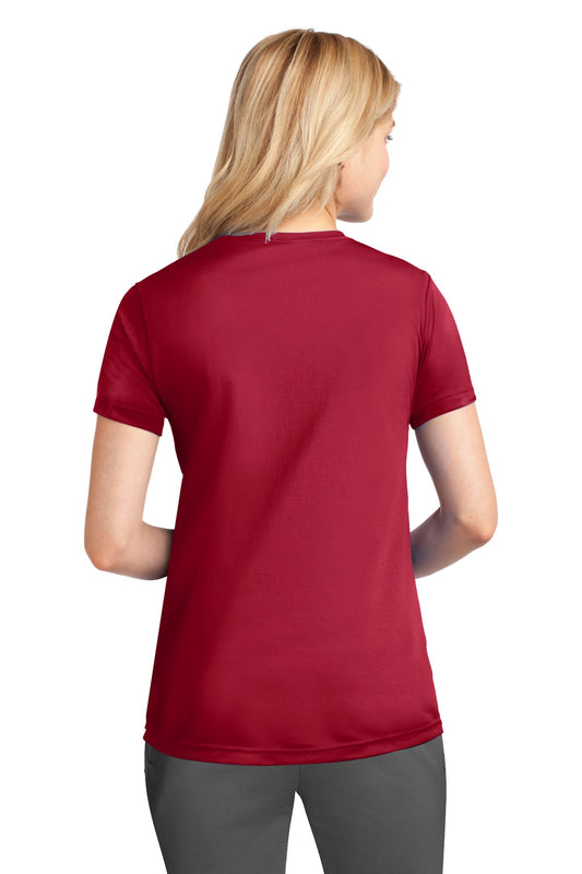 Port & Company Women's Performance Tee. LPC380 Red