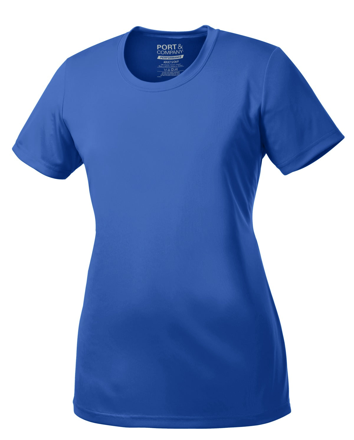 Port & Company Women's Performance Tee. LPC380 Royal
