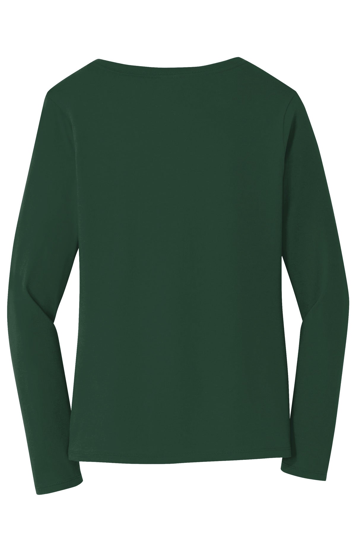 Port & Company Women's Long Sleeve Fan Favorite V-Neck Tee. LPC450VLS Forest Green