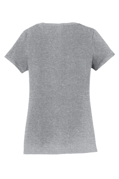 Port & Company Women's Fan Favorite V-Neck Tee. LPC450V Athletic Heather