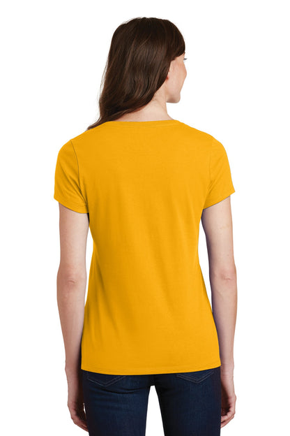 Port & Company Women's Fan Favorite V-Neck Tee. LPC450V Bright Gold