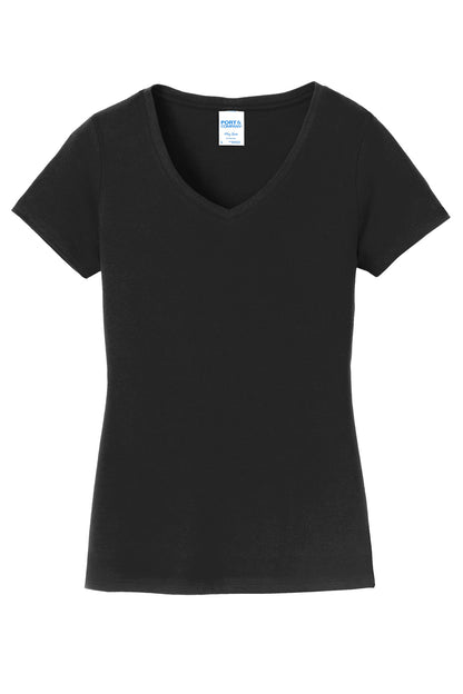 Port & Company Women's Fan Favorite V-Neck Tee. LPC450V Jet Black