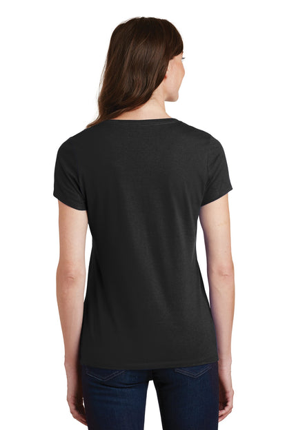 Port & Company Women's Fan Favorite V-Neck Tee. LPC450V Jet Black