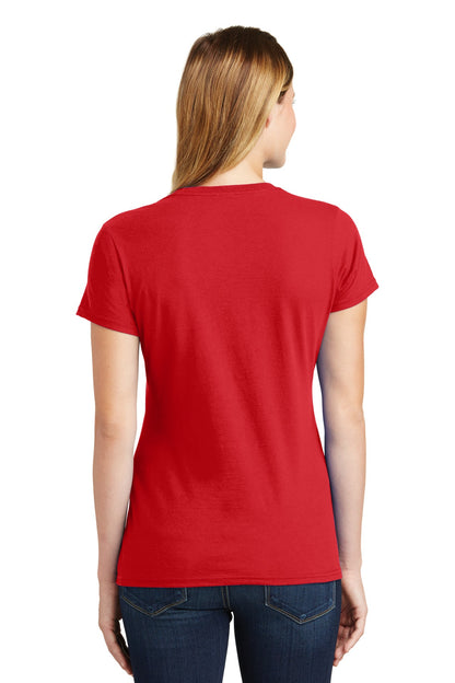 Port & Company Women's Fan Favorite Tee. LPC450 Bright Red