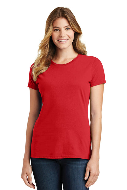 Port & Company Women's Fan Favorite Tee. LPC450 Bright Red