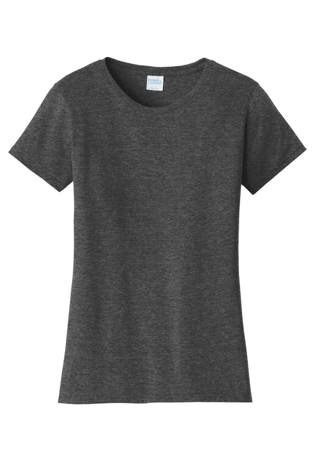 Port & Company Women's Fan Favorite Tee. LPC450 Dark Heather Grey