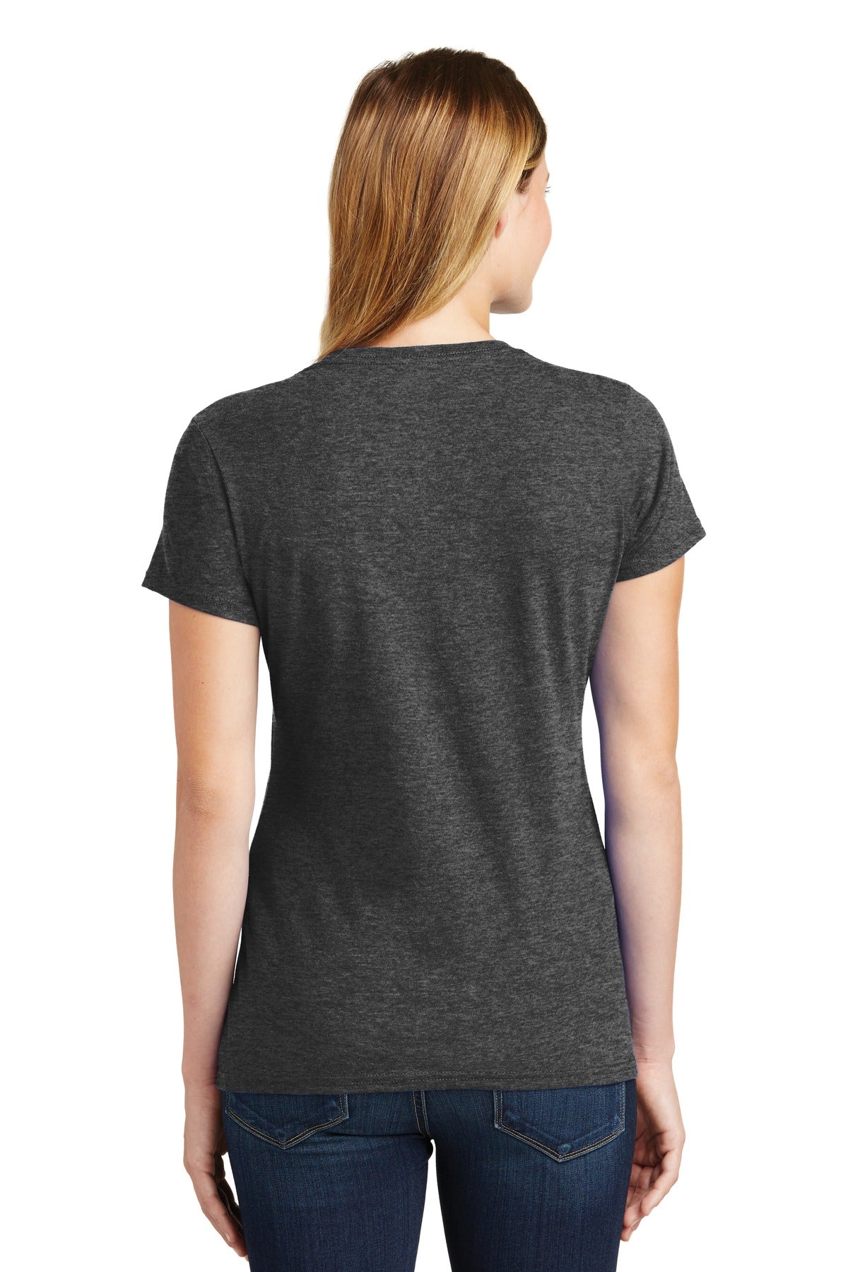 Port & Company Women's Fan Favorite Tee. LPC450 Dark Heather Grey