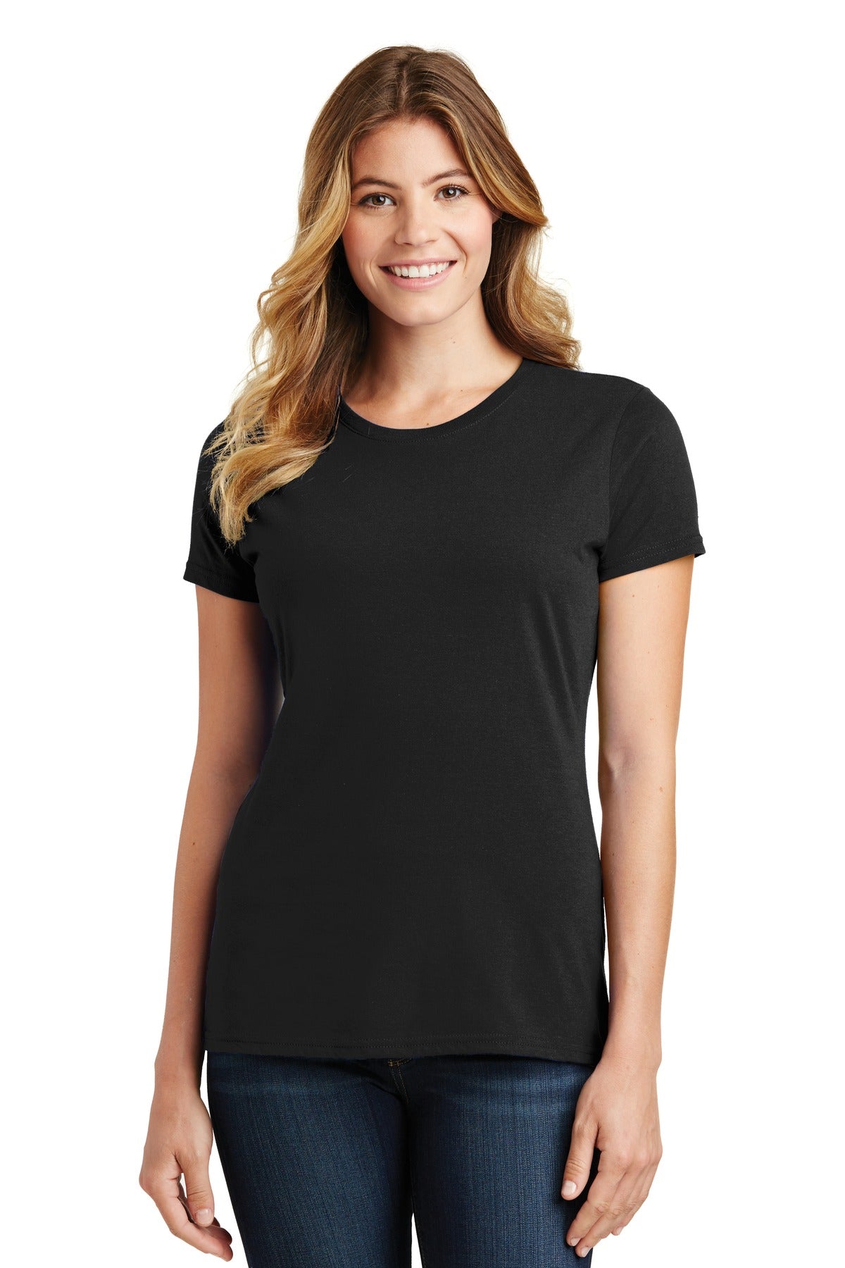 Port & Company Women's Fan Favorite Tee. LPC450 Jet Black