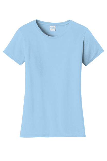 Port & Company Women's Fan Favorite Tee. LPC450 Light Blue