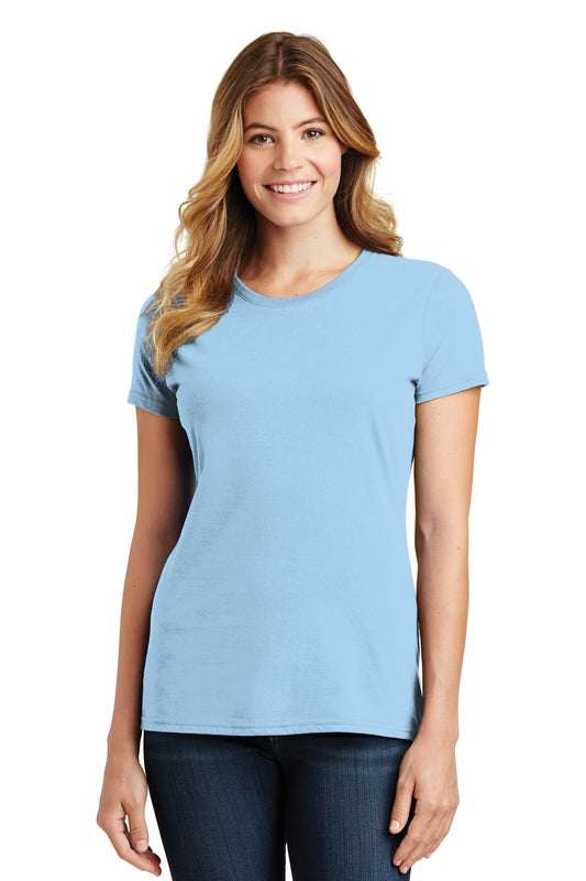 Port & Company Women's Fan Favorite Tee. LPC450 Light Blue