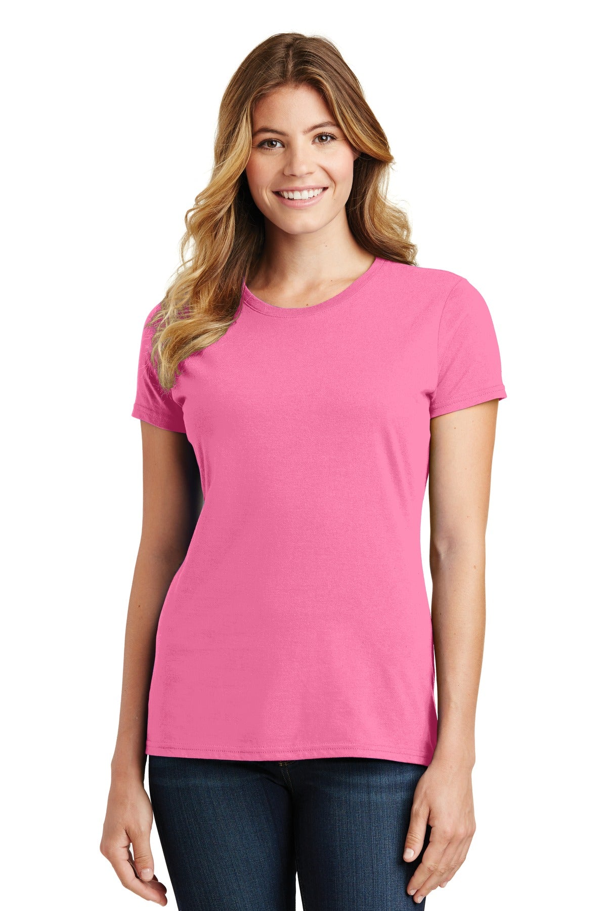 Port & Company Women's Fan Favorite Tee. LPC450 New Pink